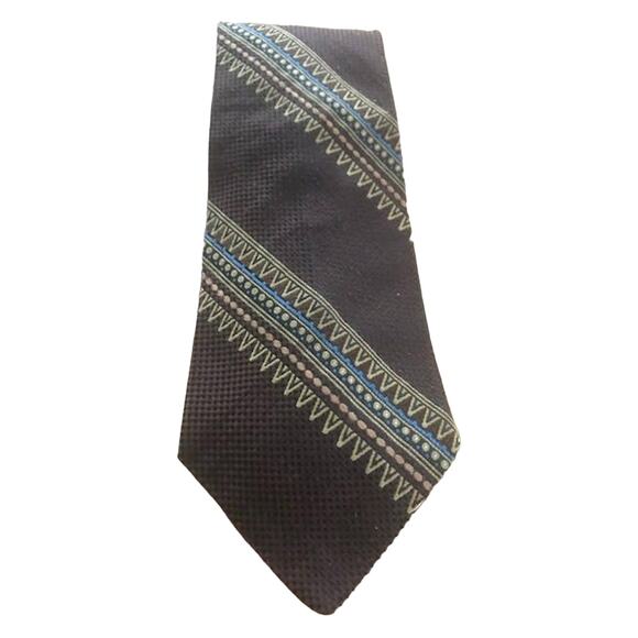 Wide Brown Vintage Tie, Dark Brown Towncraft Par Excellence, Penneys Tie - Picture 2 of 7